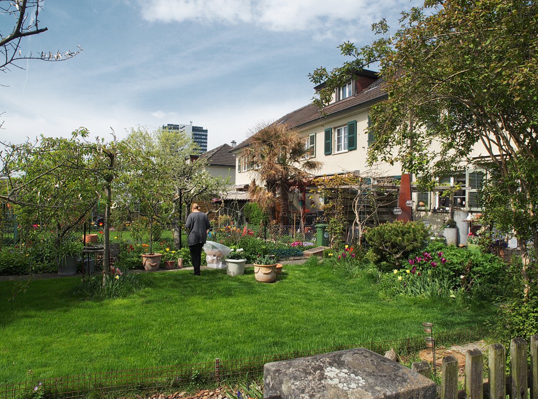 Grosser Gartenanteil zu jedem Haus