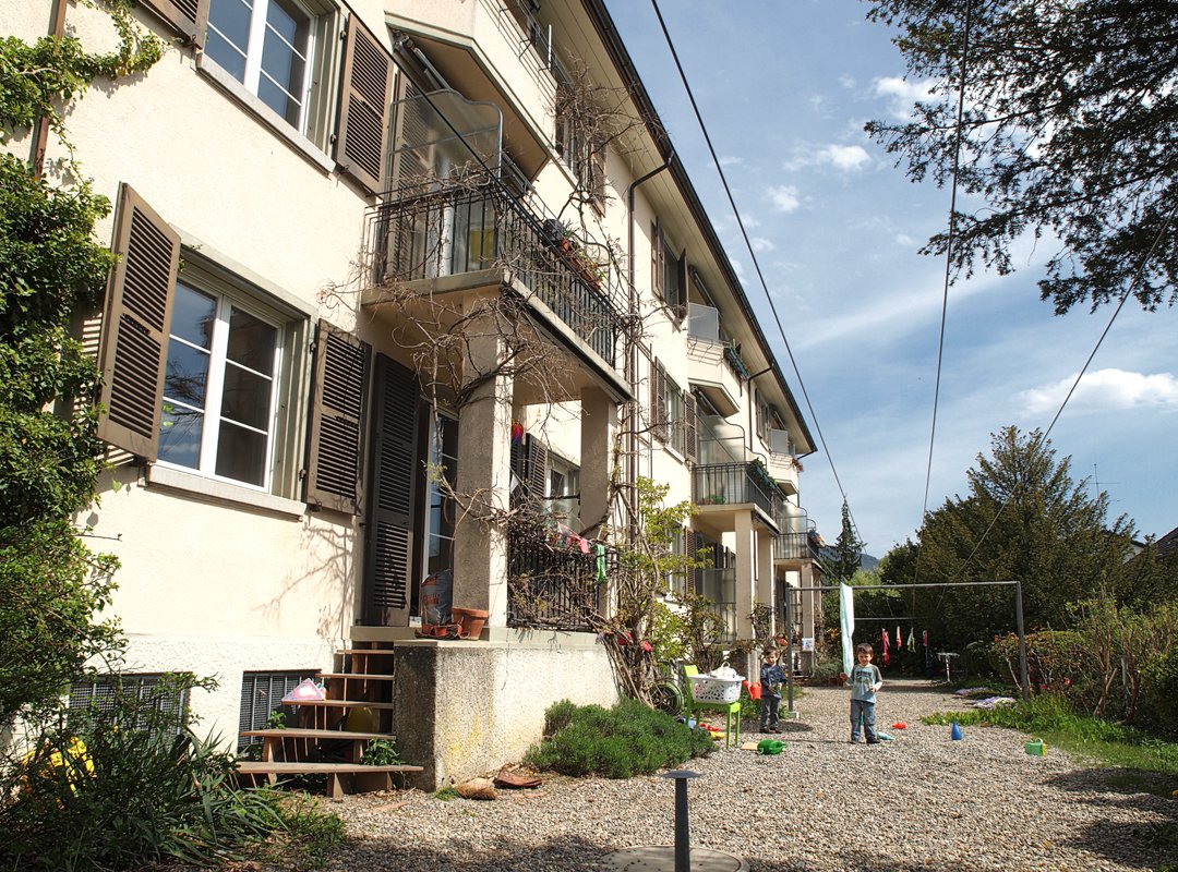 Haus mit Balkon