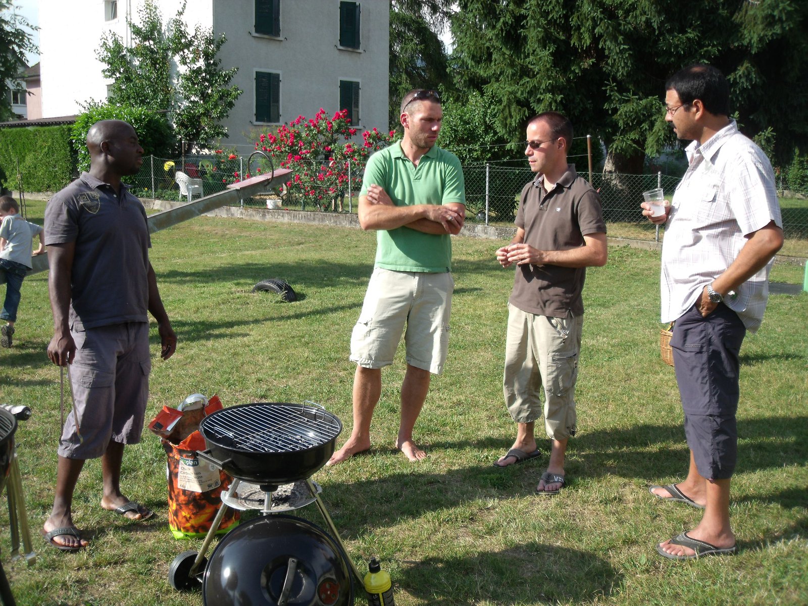 Discussion entre hommes