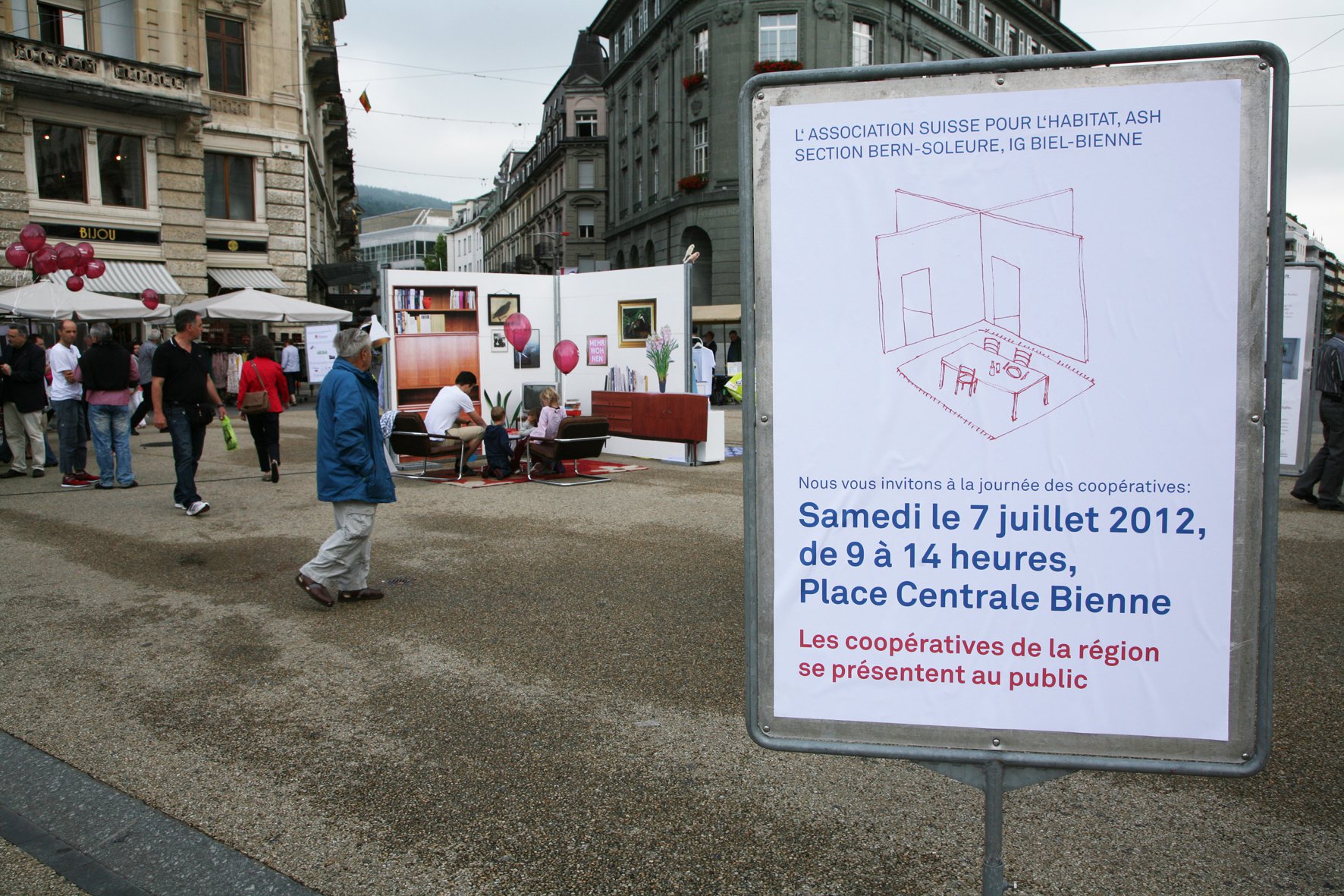 Provocation des habitants de Bienne