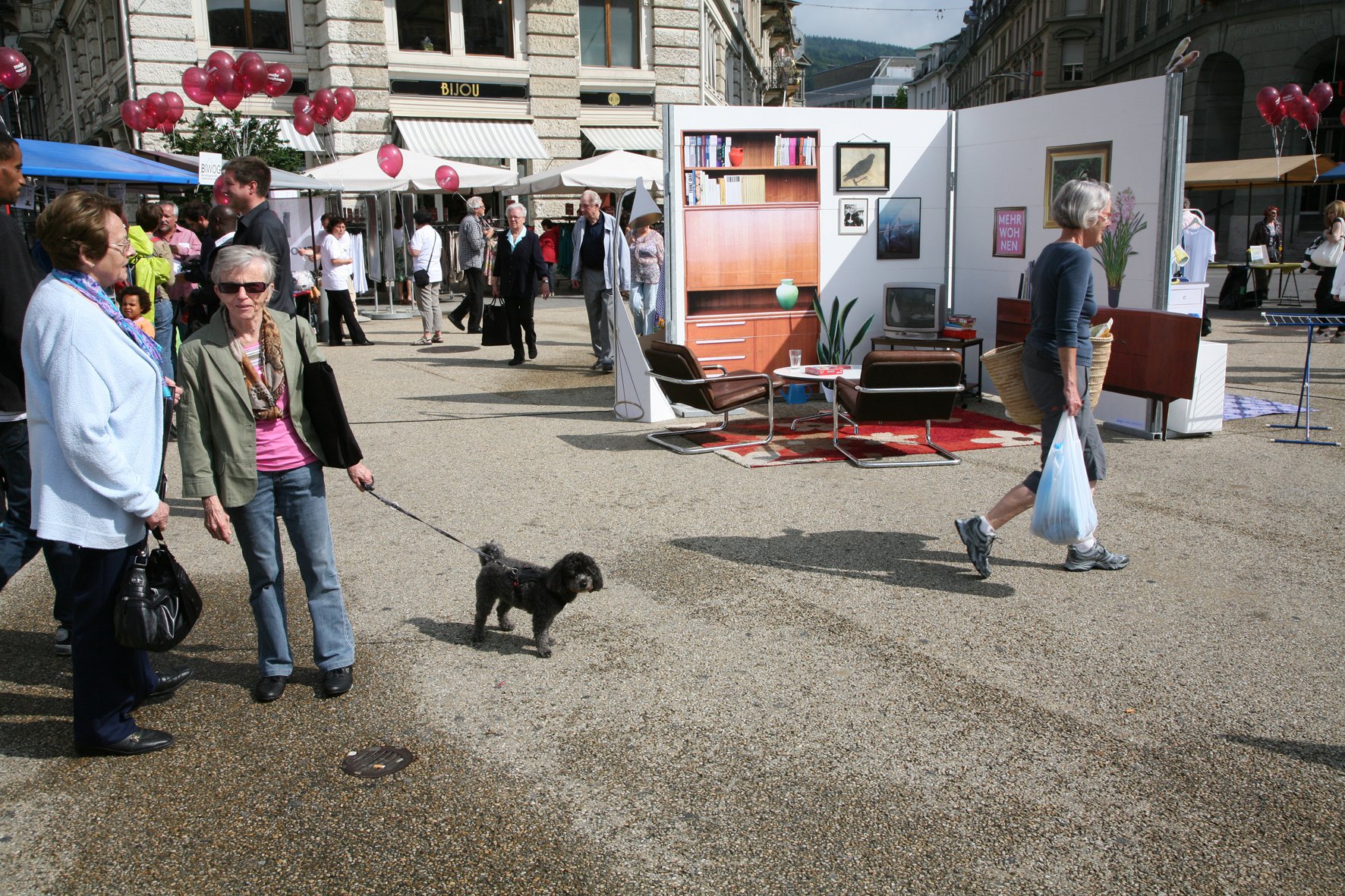 Plein de monde sur notre presentation