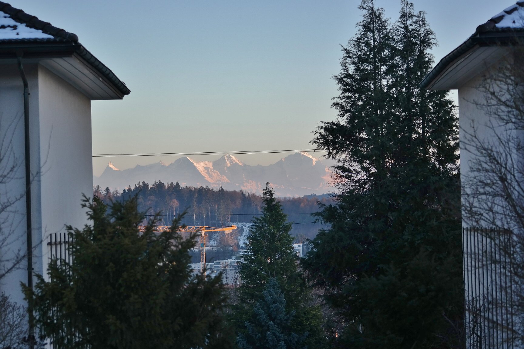 Aussicht in die Berner Alpen. Unbezahlbar!