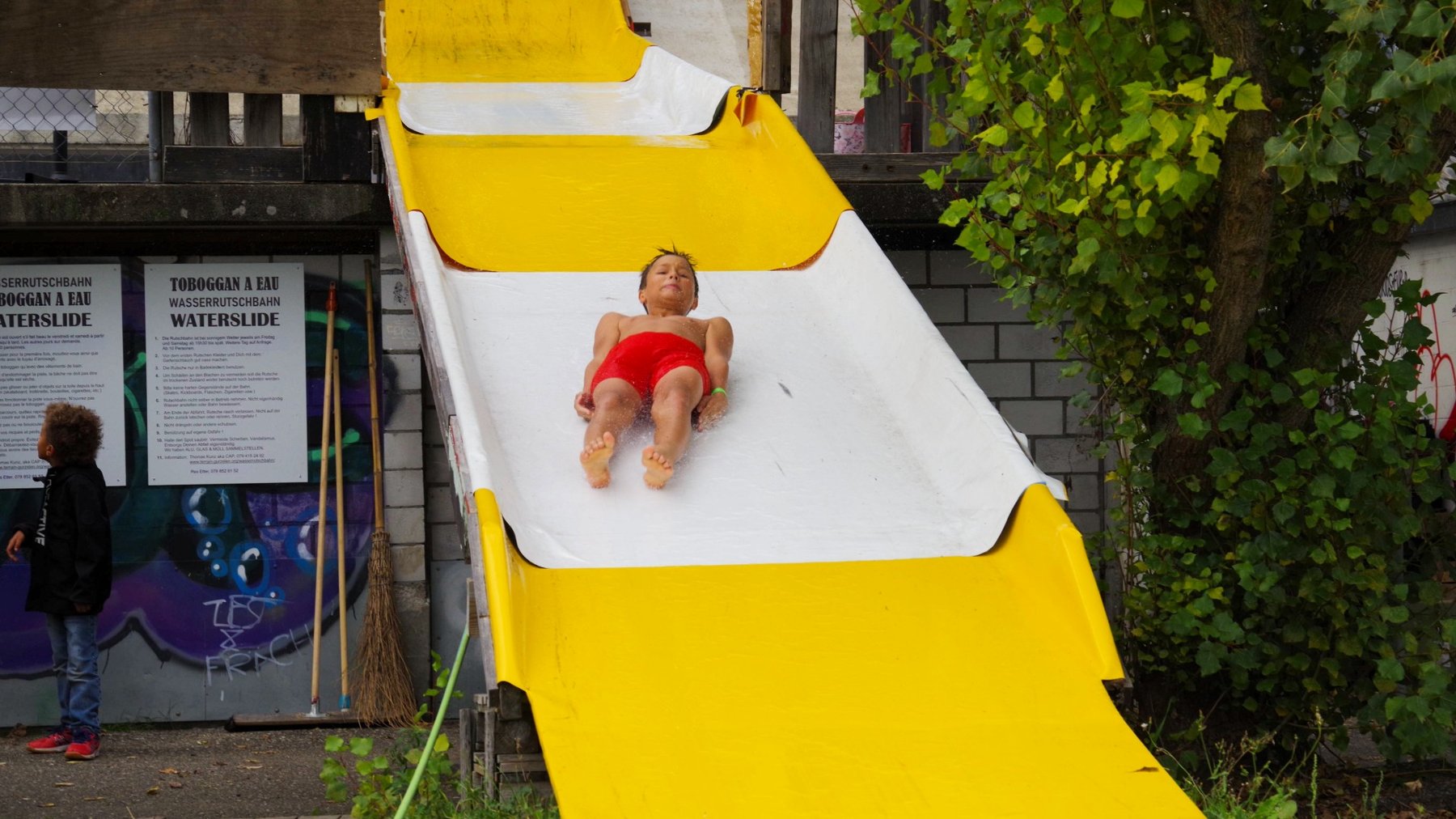 Wasserrutsche