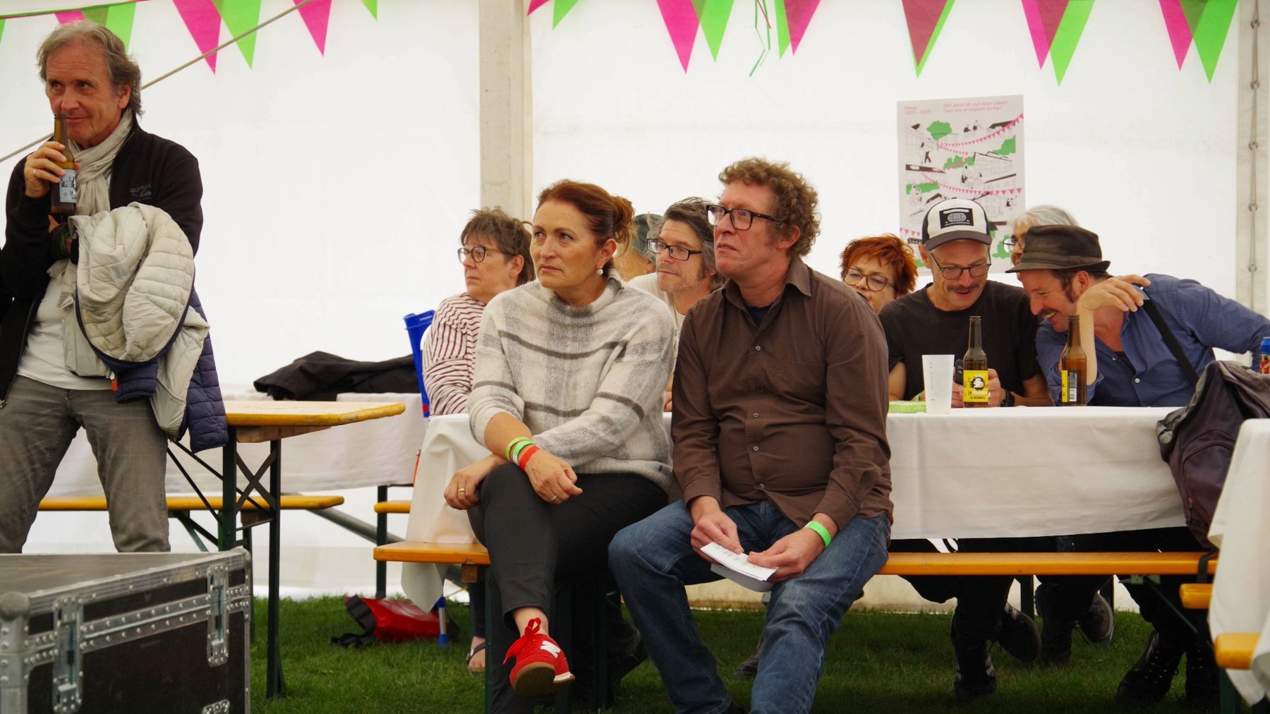 Stadtpräsidentin Glenda Gonzales Bassi mit biwog Co-Präsident Claude Marbach